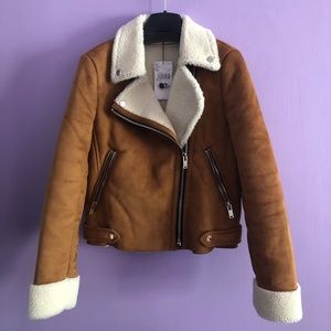 Mango Faux shearling jacket